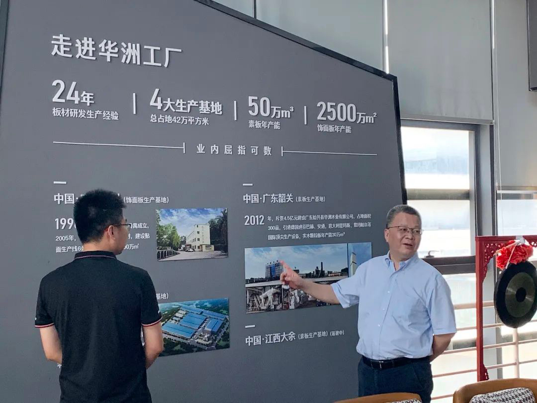南京林業(yè)大學(xué)一行蒞臨華洲木業(yè)交流訪(fǎng)問(wèn)(圖1)